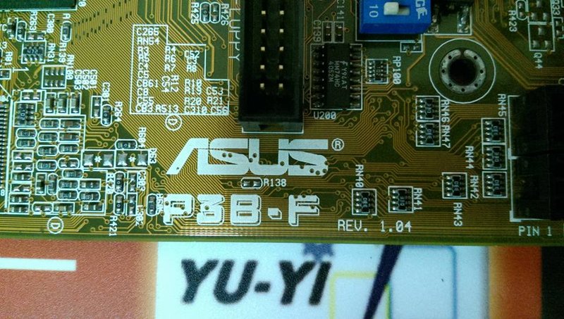 ASUS P3B-F REV 1.04 MOTHERBOARD 2x ISA SLOTS - PLC DCS SERVO